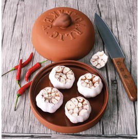 Fox Run Garlic Baker, 7-Inch, Terra Cotta