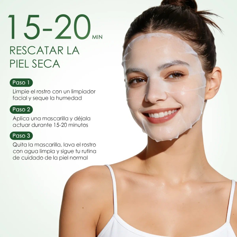 Mascarilla 7pcs Facial Aguacate Hidratación