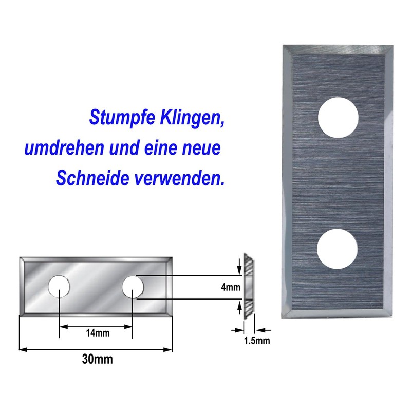 Sinoprotools Reversible Plates Reversible Blade Set of 2 Replacement Blades