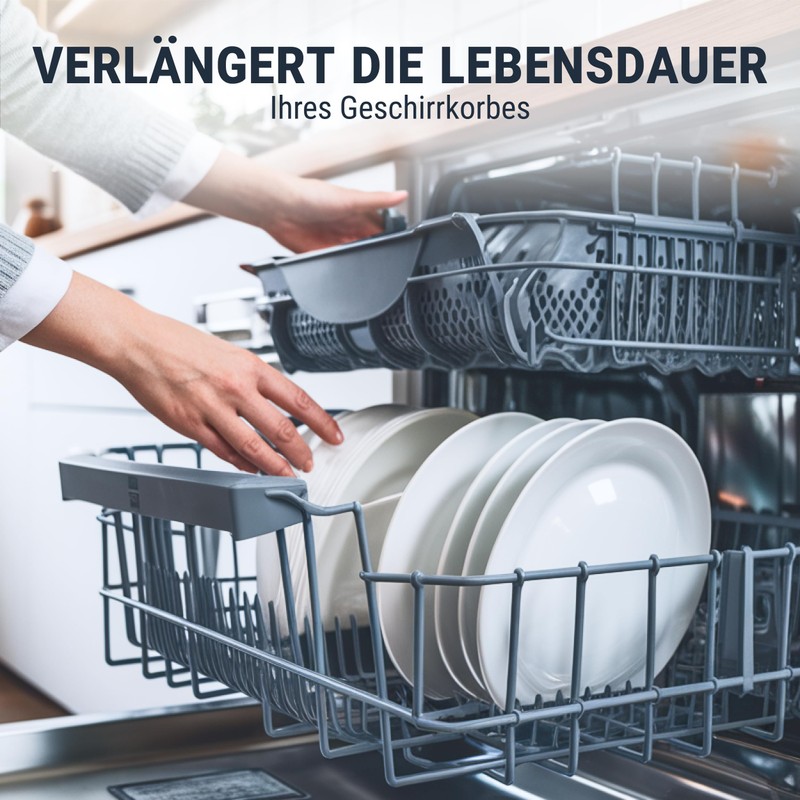 ersatzteilshop basics Wheels for dishwashers, lower basket, set of 8,