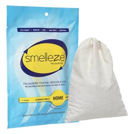 SMELLEZE Reusable Home Smell Removal Deodorizer Pouch: Rids Stinky Odor Without Scents in 150 Sq. Ft.