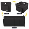 Homeve Trunk Organizer, Car Storage, Reinforced Handles, Collapsible Multi-Compartment, Foldable,