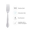 RiverRidge Rose Monogrammed Flatware Set 46 Piece Silverware - S