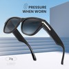 [Cyxus] オーバーサングラス メガネの上から掛ける 偏光レンズ UVカット 超軽量 TR90素材 小顔効果 釣り/運転/登山/スポーツ用 男女兼用