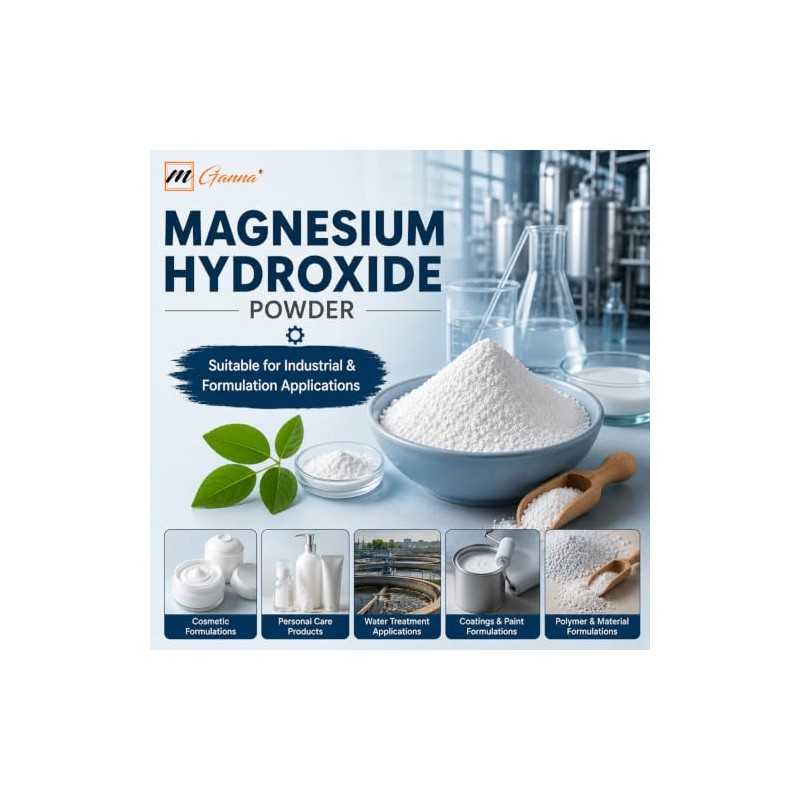 100% Magnesium Hydroxide Powder 227 g / 0.5 lbs
