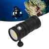 COB LED Diving Flashlight 100m Waterproof Underwater Torch with 3