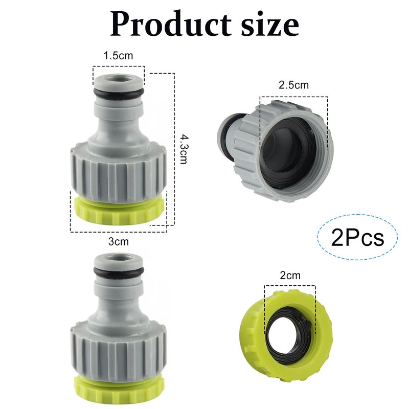 YCICHE Tap Adapter, Pack of 2 Garden Hose Connector Adapter,