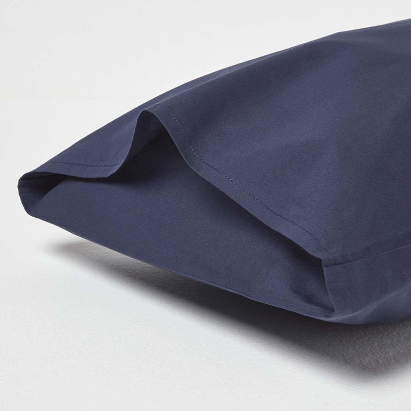 HOMESCAPES Navy Kid’s Pillowcases 60 x 40 cm 2 Pack