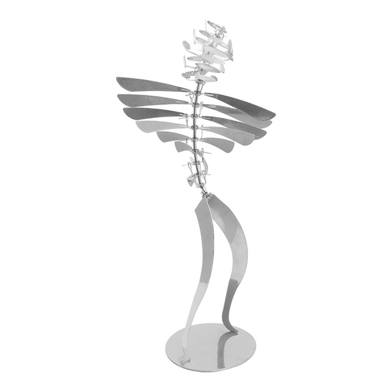 Metal Rotating Windmill Wind Braking Figurine Humanoid Rotating Windmill Home