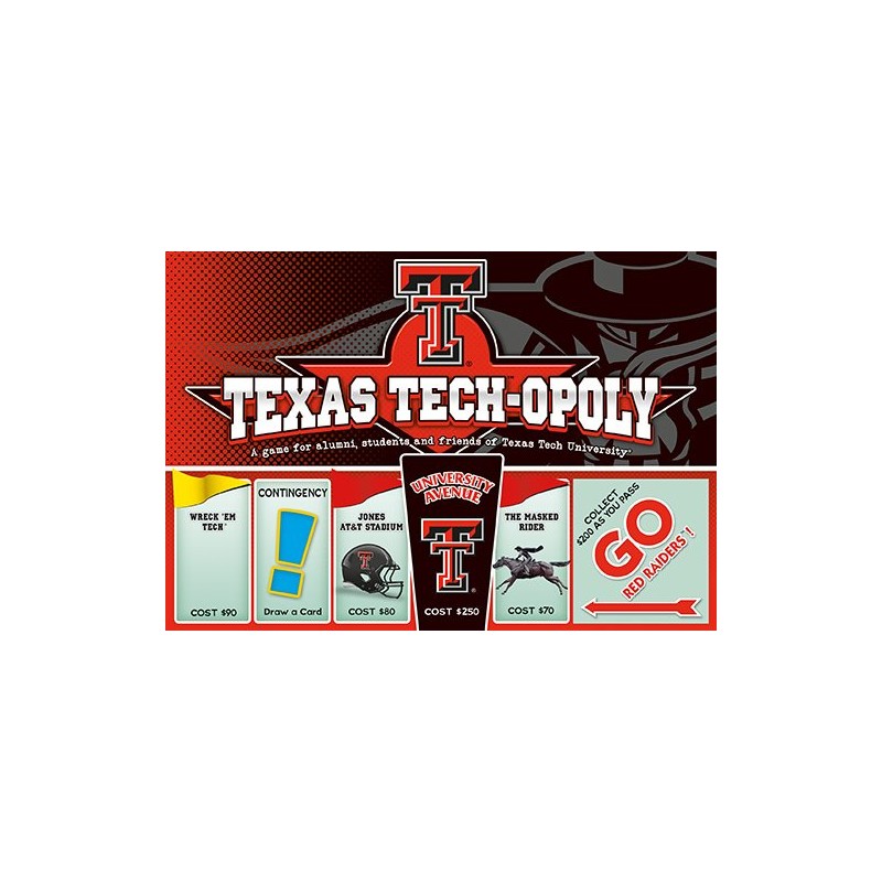 Texas Tech-Opoly Board Game