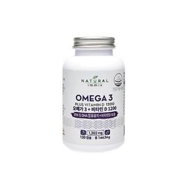 내추럴이믹스 고함량 오메가3 비타민 D 1200 (4개월분)h Natural Mix High-Dose Omega-3 Vitamin D 1200 (4-Month Supply)