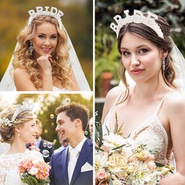 Pearl Bride Headband, Wide Pearl Headpiece, Bachelorette Party Gift, White