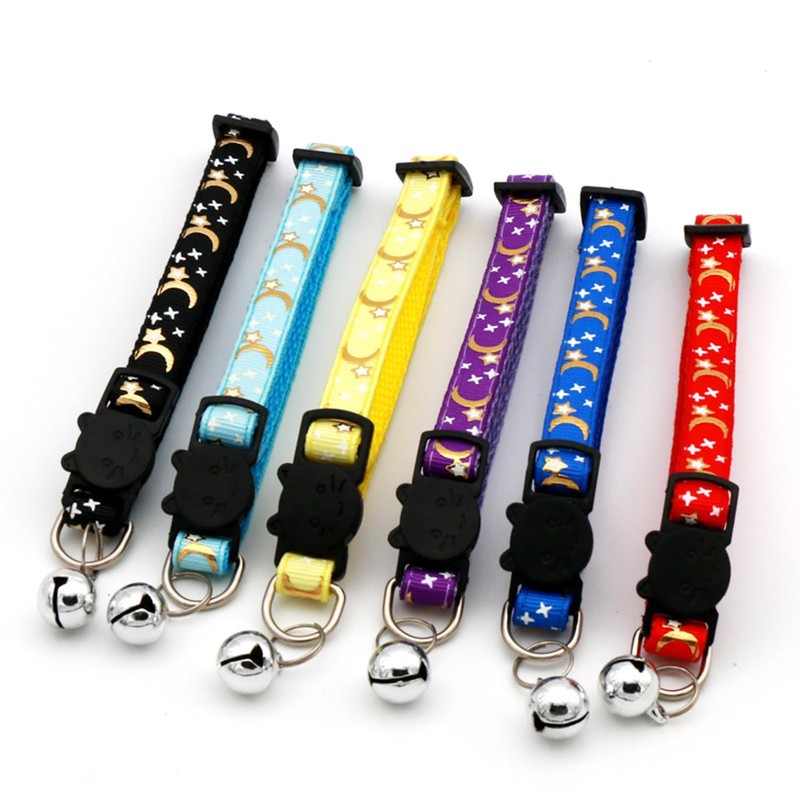 2 Pack Safety Cat Collars Quick Release with Bell &