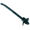 2.5mm x 100mm Black Wing Push Mount Cable Tie -