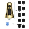 Hibbent Gold Pull Down Faucet Spray Head, 3 Function Faucet