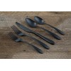 Cambridge Silversmiths Poet Black Satin 20-Piece Flatware Set, Service for