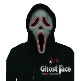 Random Party Mascara GhostFace Scream con tira de luz LED | Original Fun World Halloween