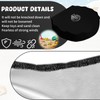 TOPJOWGA Sand Shell Cover, 100 x 15 cm Sandpit Cover,