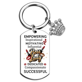 Boss Lady Gifts for Women Best Boss Gifts for Women Cool Bosses Gift Best Bosses Ever Keychain Boss' Day Birthday Christmas Gift Thank You Keychain Leaving Retirement Appreciation Present