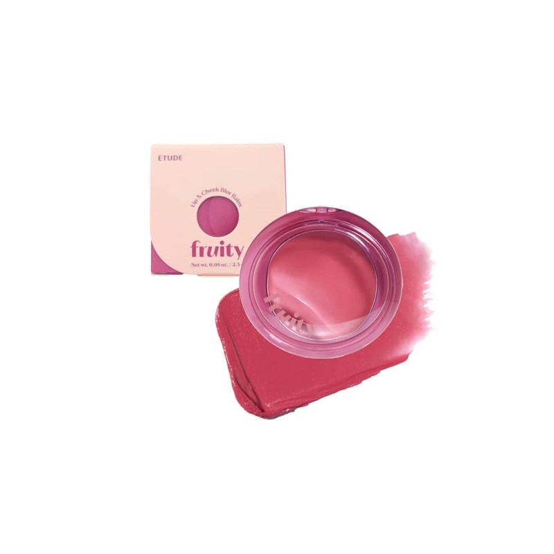 ETUDE Fruity Lip & Cheek Balm Plum 2.3g Red Teak