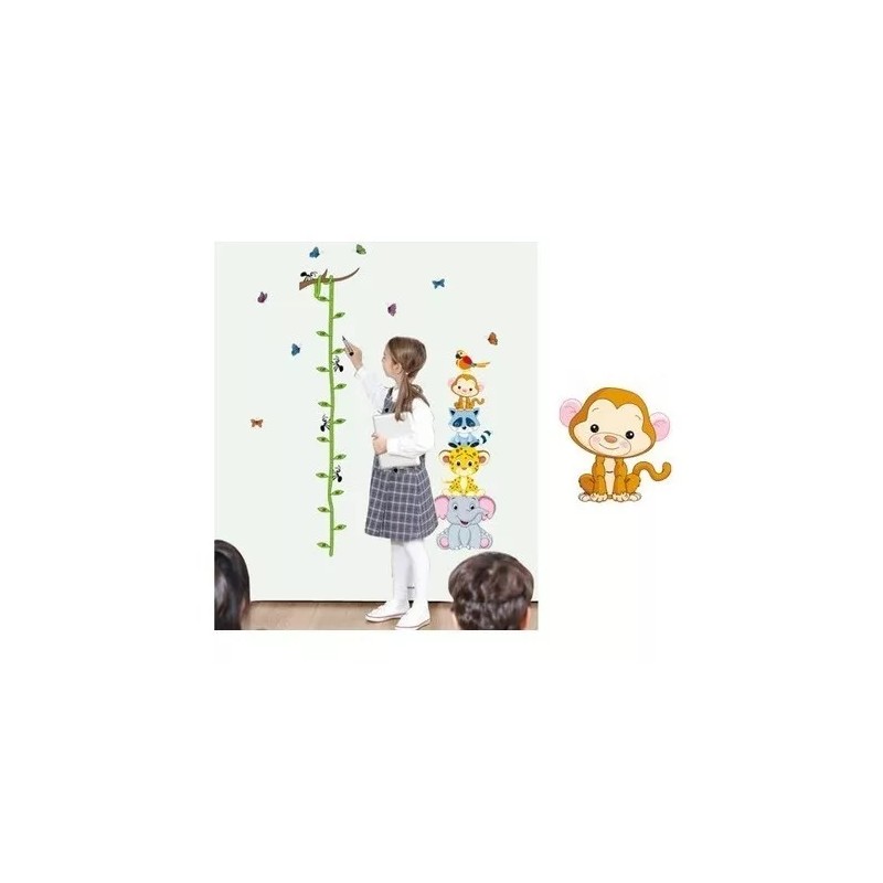 DaraBaby Vinil Infantil Animales De La Selva Regla De Medición