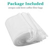 Yzurbu 200pcs 4''x6'' Cold Brew Coffee Filter Bags, No Mess