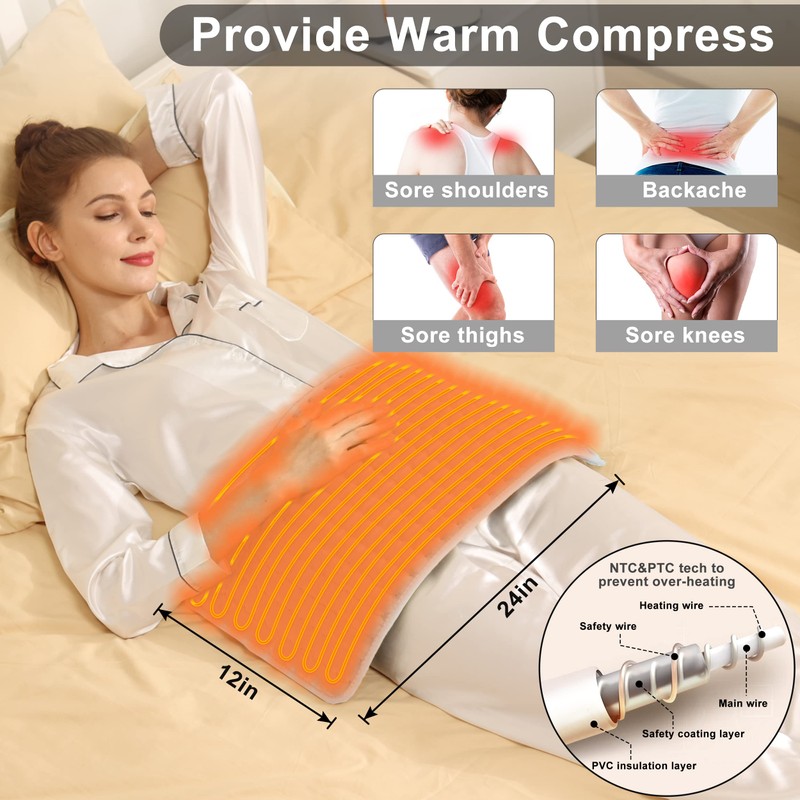 VANKADA Heating Pad Electric Heat Pad, Hot Heated Pad,Moist Heat
