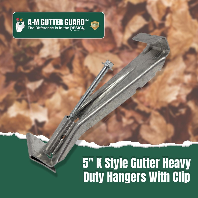 A-M Gutter Guard - 5" K Style Gutter Hangers (10