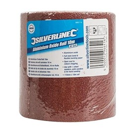 Silverline 986114 Korund-Schleifblatt, 10-m-Rolle 10 m, 40er-Körnung