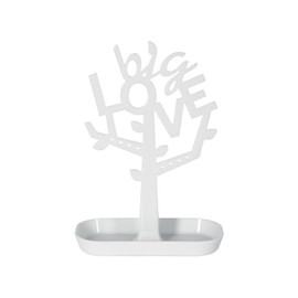 Spirella 10.18155 White Jewellery Tree Bathroom Accessory, Plastic, white, 35 x 25 cm