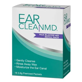 eosera® Ear Clean MD® Wax Blaster MD® Refill Powder for Enhanced Ear Canal Care | 16 Packets | Moisturizing Formula | Weekly Maintenance for Optimal Ear Health