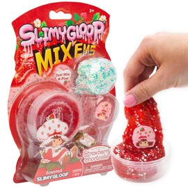 Strawberry Shortcake SLIMYGLOOP Mix'ems, Glitter Slime for Kids, Strawberry Shortcake Toy Accessories, Cute Things for Girls, Party Favors for Kids 8-12