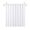 Biscaynebay Fabric Extra Wide Shower Curtain Liners, White 96" Width