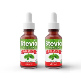 VIZANA NUTRITION | Stevia Liquida Orgánica Certificada USDA 120 ml | Rinde hasta 600 tazas