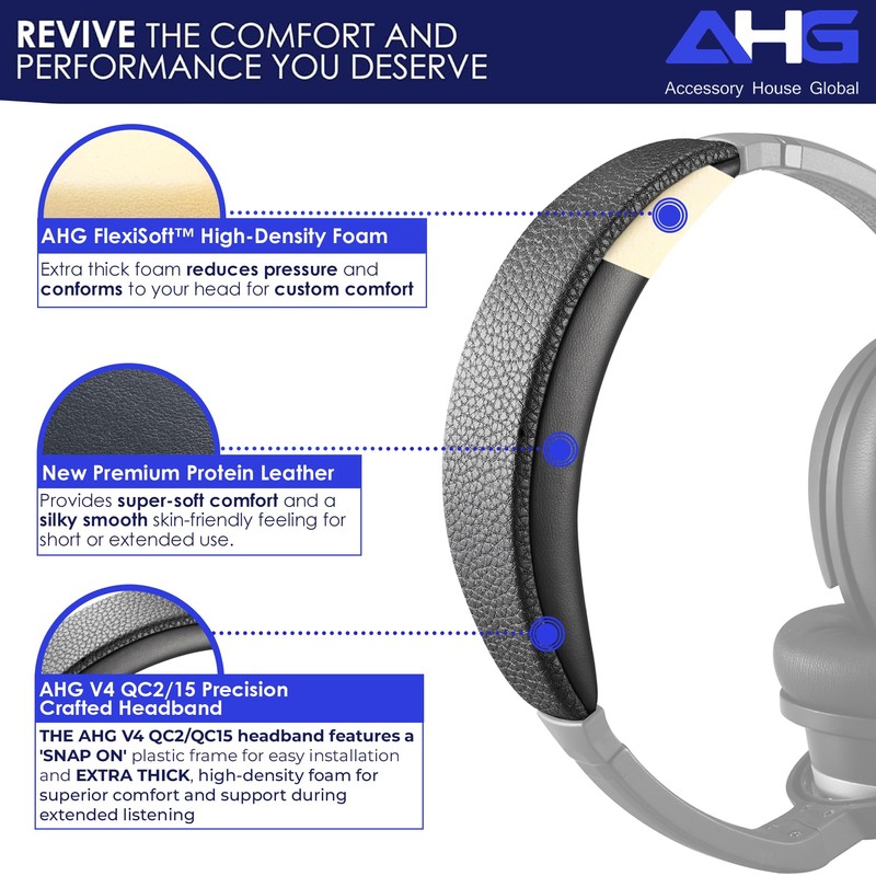 AHG Accessory House Global V4 QC15 Replacement Headband Pad Kit