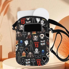 ZJXHPO Horror Cross Body Bag Horror Movies Messenger Bag Series Killer Carry On Bag Horror Movie Lover Gift (J Horror CB)