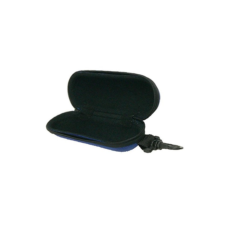Eyeglass Case Urethane Semi Hard Case Round (Zipper Closure with