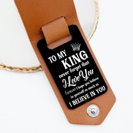 OEHEDOU Christmas Stocking Stuffers For Adults Men Husband Boyfriend Anniversary Birthday Gift For Men Romantic Gifts For Him Boyfriend Birthday Gifts Ideas Mens Keychain With Leather Cover