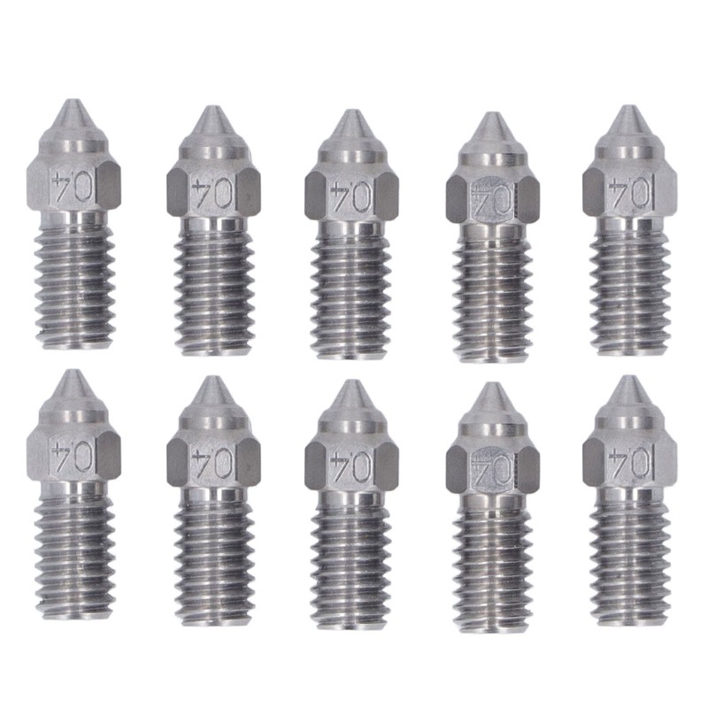 0.4mm Nozzles Kit High Flow High Temp Resistant Stainless Steel