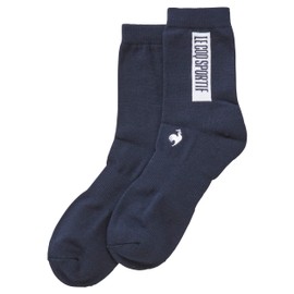 Cox Sportif Men's Socks, Short, Sporty, Logo, Antibacterial, Deodorizing, Sole Support, NV00 (navy)