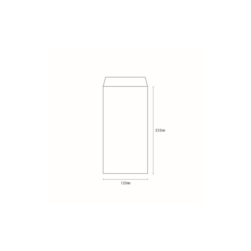 3 Long Envelopes, Pastel White, Non-See-Through, 100 Sheets, No Mailing