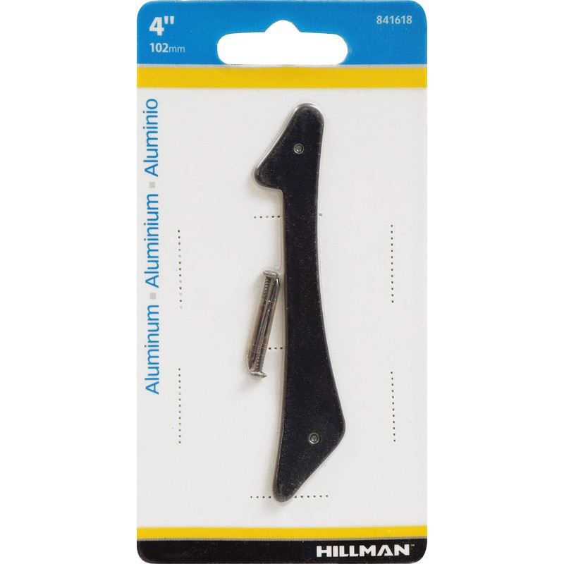 Hillman 841618 Black 4-Inch Nail Die Cast Aluminum, House Number