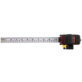 TAJIMA Tape Measure - SAE & Metric Scale 25ft/7.5m x 1.1 inch GS-Lock Measuring Tape with Acrylic Coated Blade & Safety Belt Holder - GSSF-25/7.5MBW