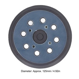 Almohadilla de Repuesto para Placa de Respaldo de Lijadora Orbital de 5 Pulgadas con 8 Agujeros para Lijar Madera y Pulir