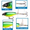 Topwater Fishing Lures Bass Lures with Floating Tractor Rotating Tail