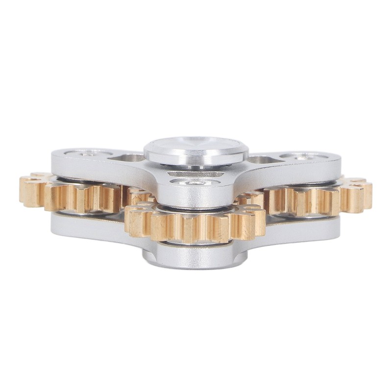 4 Gears Fidget Bearing Toy Stress Reducer Anxiety Game Brass