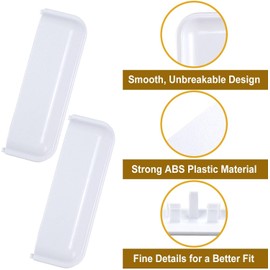 Sikawai W10714516 W10861225 Dryer Door Handle Replacement Part Fit for Whirl-Pool Am-ana Cro-sley Dryer Replaces AP5999398 PS11731583 W10861225VP 2 Pack