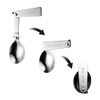 HARY 3pcs Folding Spoon and Fork for Thermos Food,Multi-Functional Stainless