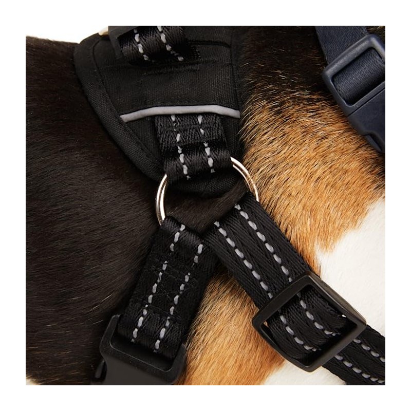 EveryYay Easy On Training Dog Harness, Black, Medium