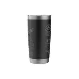 Honor and Courage Firefighter Fire Dept. Fire Truck Design Stainless Steel Insulated Tumbler